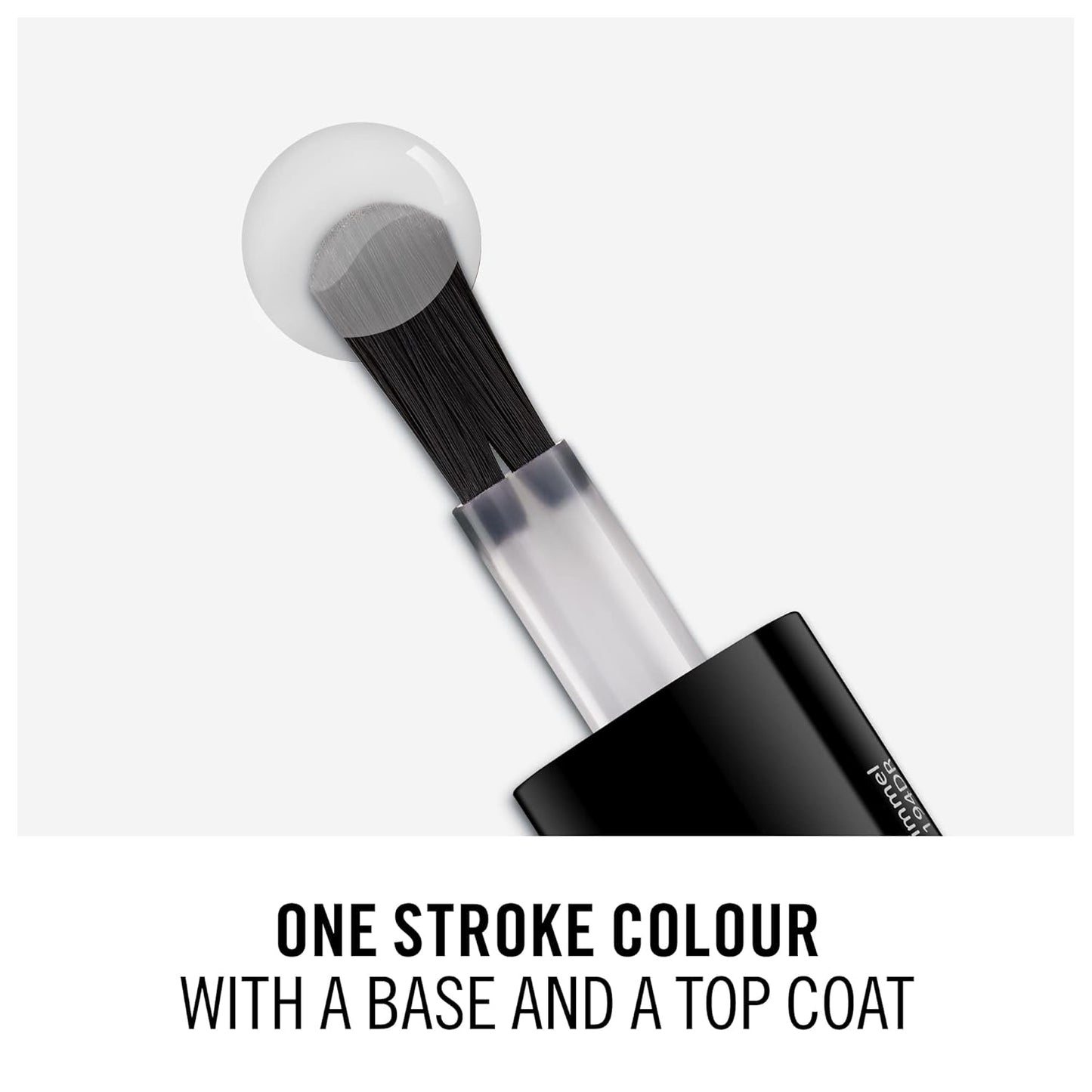 Rimmel London Nail Lacquer - 60 Seconds Super Shine in Berries and Cream | Fast-Drying, Long-Lasting Color