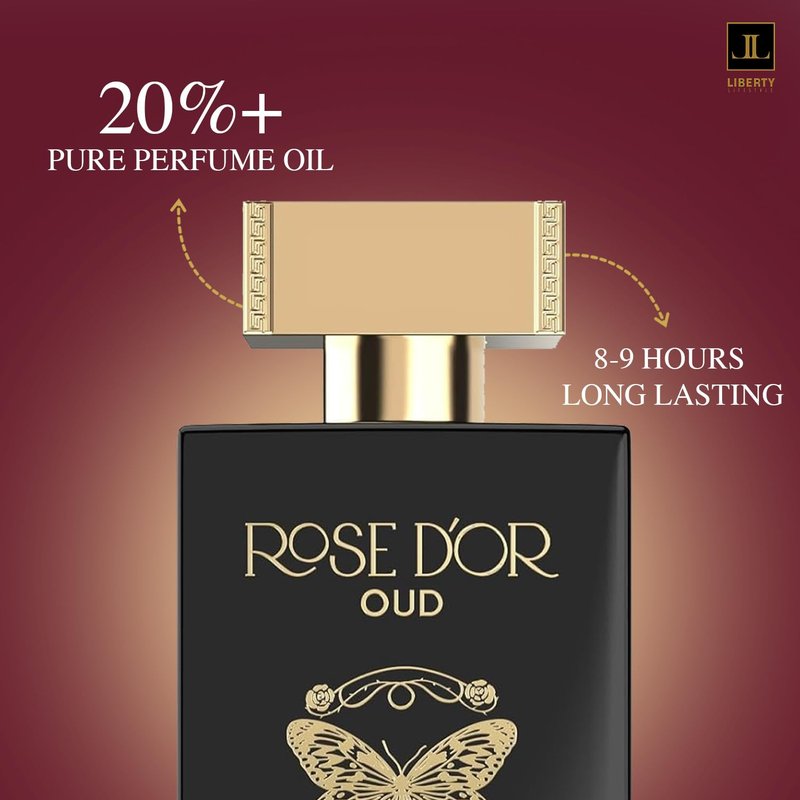 Liberty Rose Oud Perfume for Women 100ml | Eau De Parfum (EDP) | Long Lasting Floral Oud Fragrance | Rose, Sandalwood & Musk Notes | Luxury Perfume Gift for Her