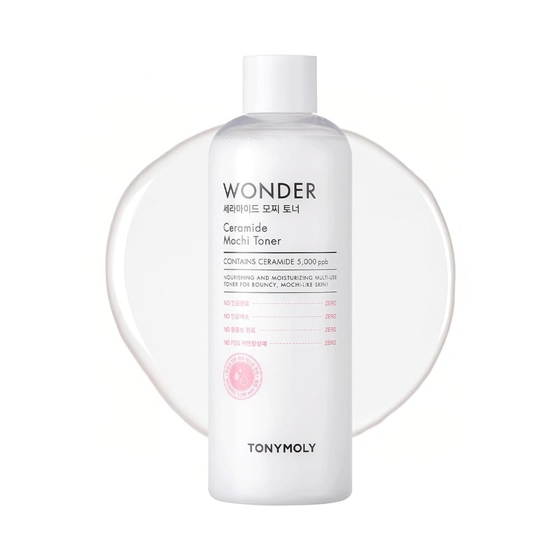 TONYMOLY Wonder Ceramide Mochi Milky Toner - Hydrating Toner for Dry & Sensitive Skin | 16.9 fl oz / 500ml