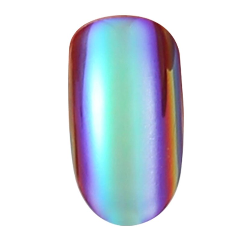 Short Almond Press On Nails - Bright Purple Electroplated Glossy Finish | 24 Nail Kit in 12 Sizes