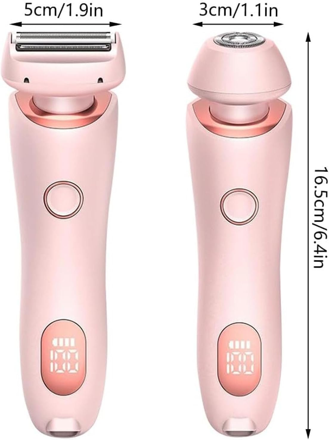 Electric Shaver for Women - 2 in 1 Wet & Dry Waterproof Bikini Trimmer | Silk Glide Pro with Removable Head