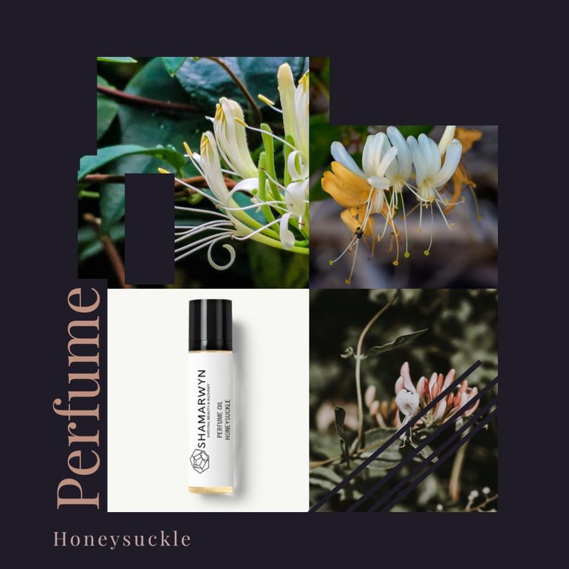 Honeysuckle Perfume Oil - Natural Organic Essential Oil Roll-On | Aromatherapy Blend