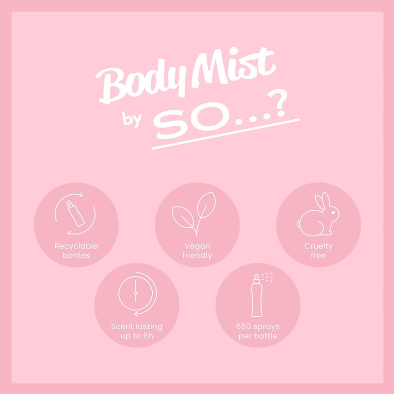 Cotton Candy Body Mist by So...? - Perfume for Women - Sweet Vanilla Perfume with Notes of Bergamot, Raspberry, Candy Floss - Gifts for Women - 3.5 oz