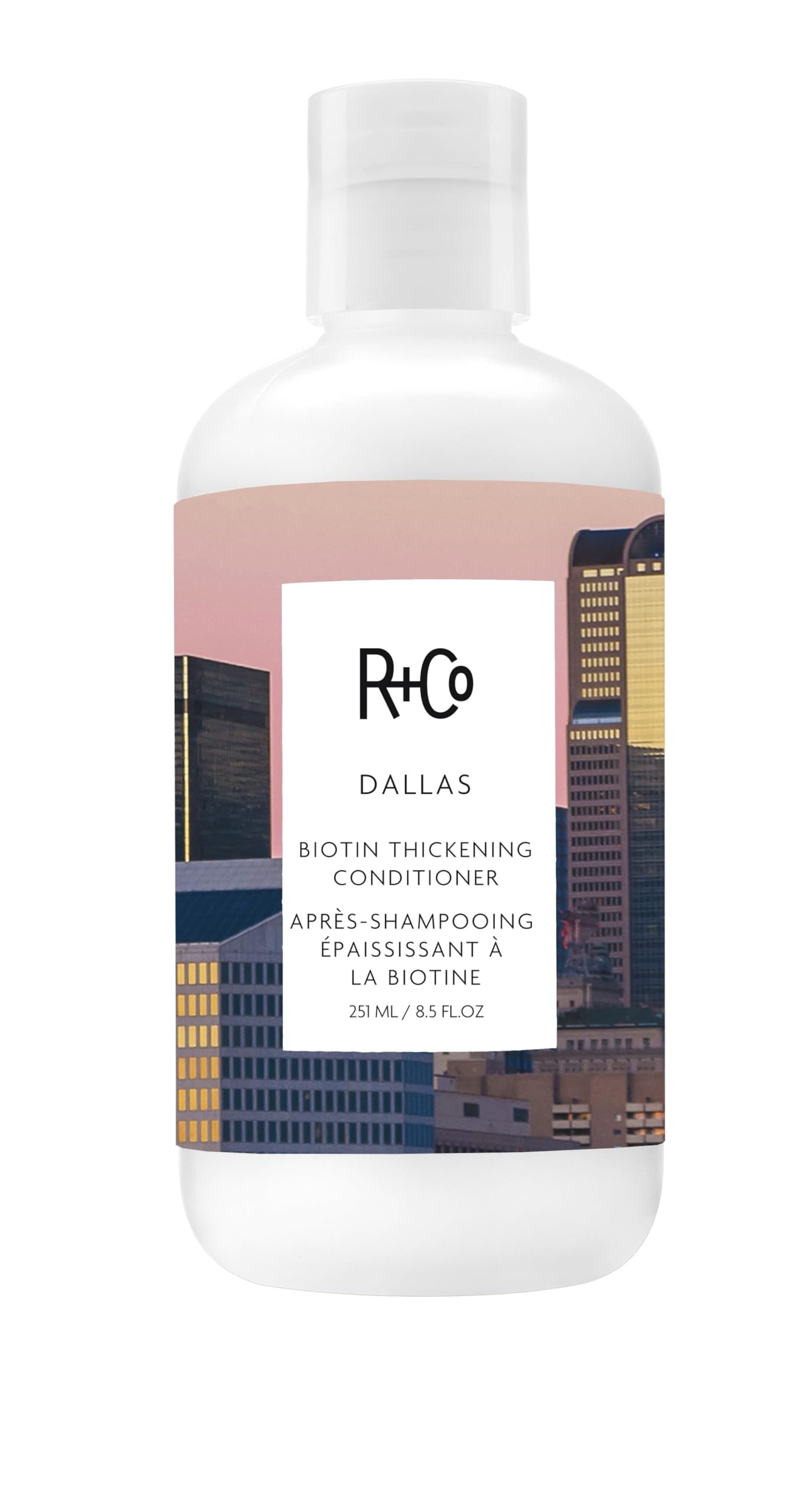 R+Co Dallas Biotin Thickening Conditioner | Weightless Hydration, Strengthens + Enhances Shine | Vegan + Cruelty-Free | 8.5 Oz