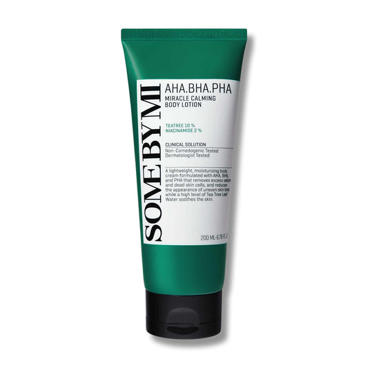 SOME BY MI AHA BHA PHA Miracle Calming Body Lotion, 6.76 oz – Salicylic Acid Exfoliating Body Moisturizer for Dry & Rough Skin – Daily Hydration with Centella Asiatica & Tea Tree – Korean Skin Care
