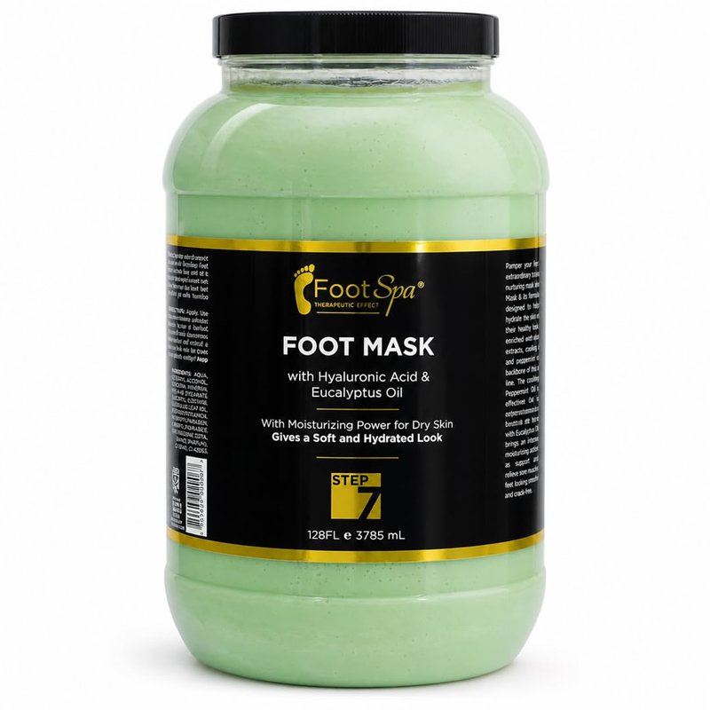 FootSpa Professional Pedicure Treatment - Medical-Grade Dermal Recovery Mask with Luxury Actives at Industrial Scale, Repairs Skin Barrier for Instant Wow Softness, 128 Oz / 1 Gallon