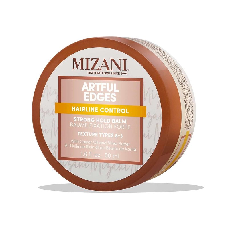 Mizani Artful Edges Edge Control Gel - Flake-Free Hold with Castor Oil & Shea Butter | Sleek Styles