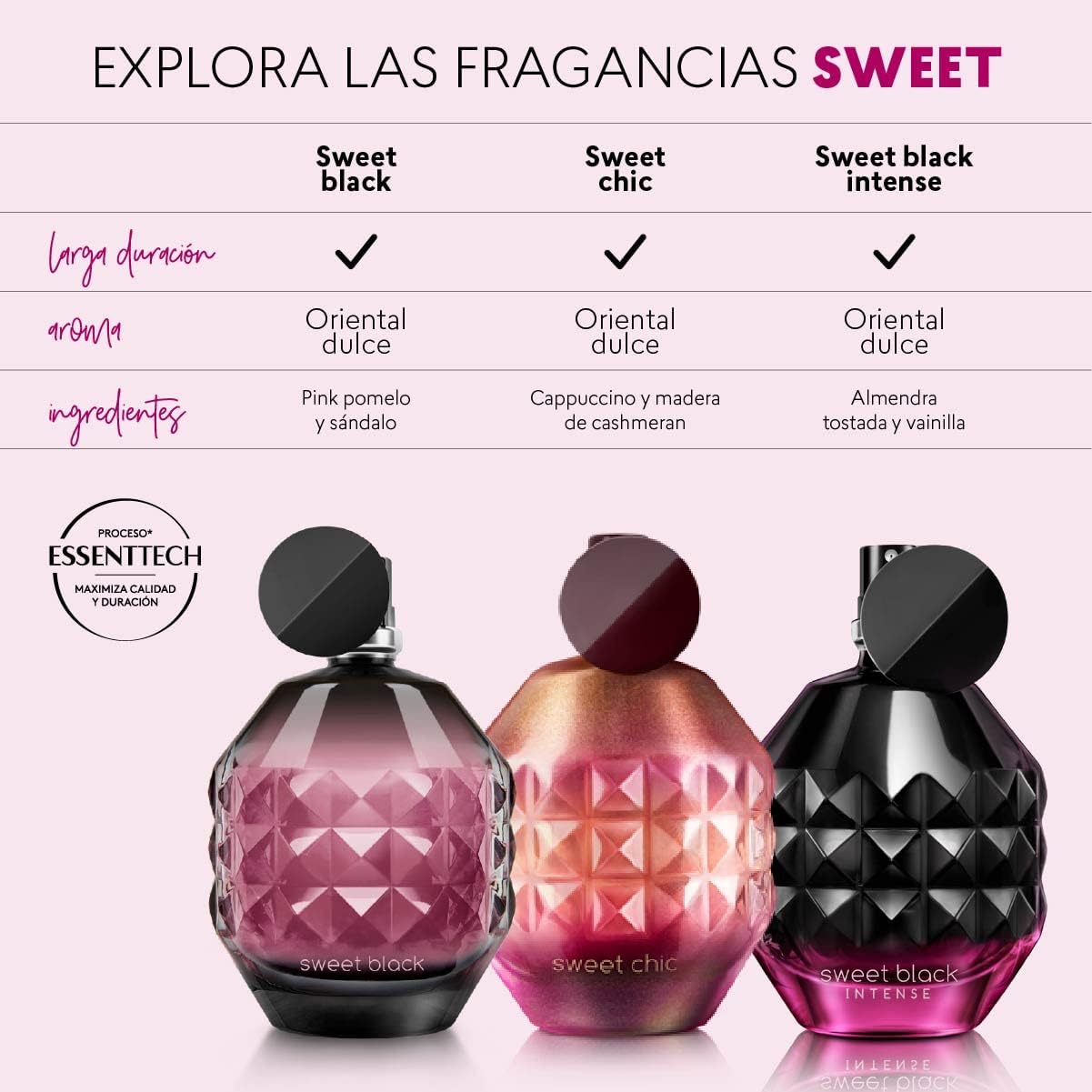Esika L'Bel Cyzone Perfume de Mujer Sweet Black Aroma Oriental Dulce, 50ml., 1.6 Fl Oz (Pack of 1)