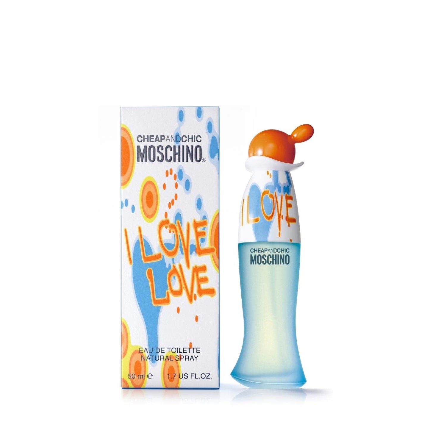 I Love Love Cheap and Chic by MOSCHINO For Women. Eau De Toilette Spray 1.7 Ounces