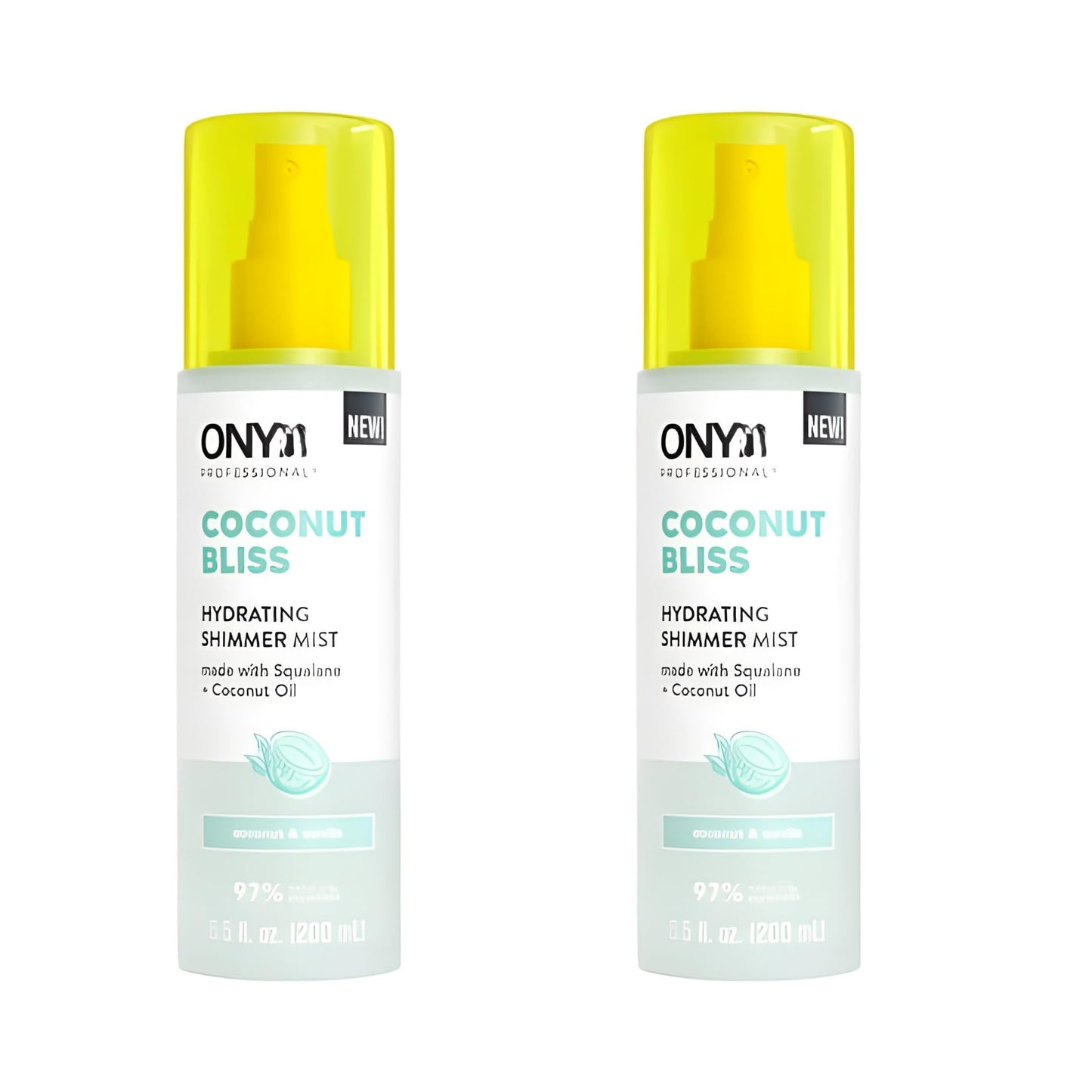 (Pack of 2) Hydrating Shimmer Hair + Body Mist, Coconut Bliss, 6.5 Fl Oz, Scent Notes: Vanilla, Made With Plant-Based Squalane And Coconut Oil