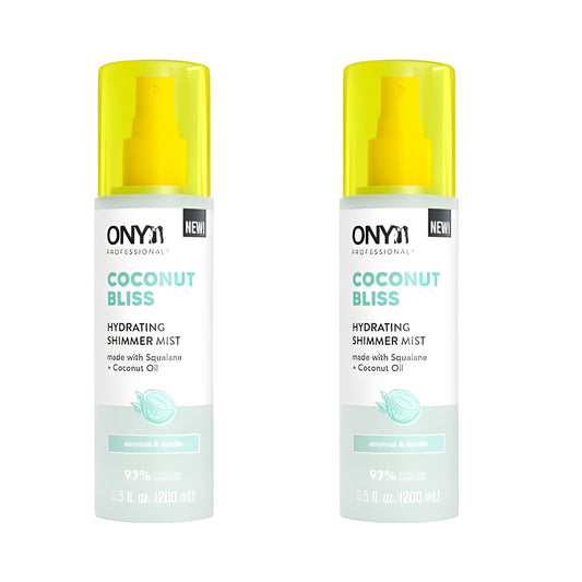 (Pack of 2) Hydrating Shimmer Hair + Body Mist, Coconut Bliss, 6.5 Fl Oz, Scent Notes: Vanilla, Made With Plant-Based Squalane And Coconut Oil