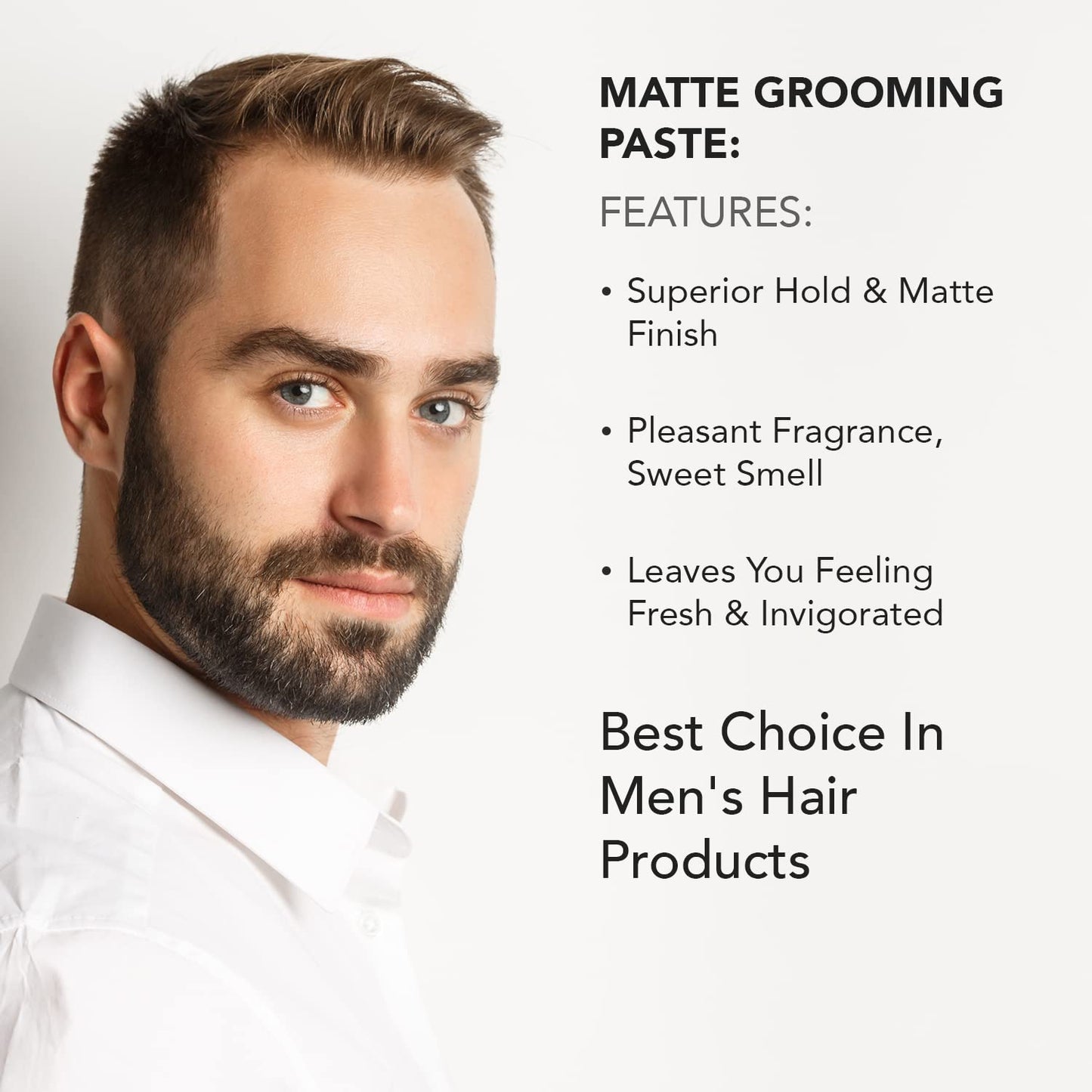 Gentlemen Republic 4 Oz(Pack of 2) Matte Paste - Water-Based Professional Formula with Superior Hold and Matte Finish for a Natural Look, Made in the USA