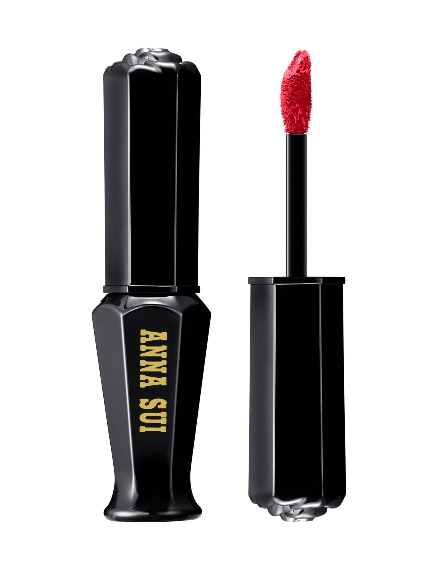 ANNA SUI Everlasting Rouge, Matte Finish Lipstick, Vibrant Color, No Smudging, Long-Lasting Wear, 402 Burning Red, 0.24 oz