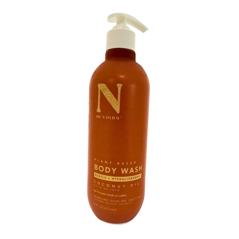 Dr. Natural Body Wash - Anti-Aging and Moisturizing Body Wash with Vitamin E - Gentle Coconut Body Wash For All Skin Types - Coconut Oil - 16 oz