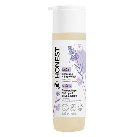 The Honest Company 2-in-1 Baby Shampoo & Body Wash, Tear-Free, Hypoallergenic, Naturally Derived, Lavender Calm Scent, 10 fl oz