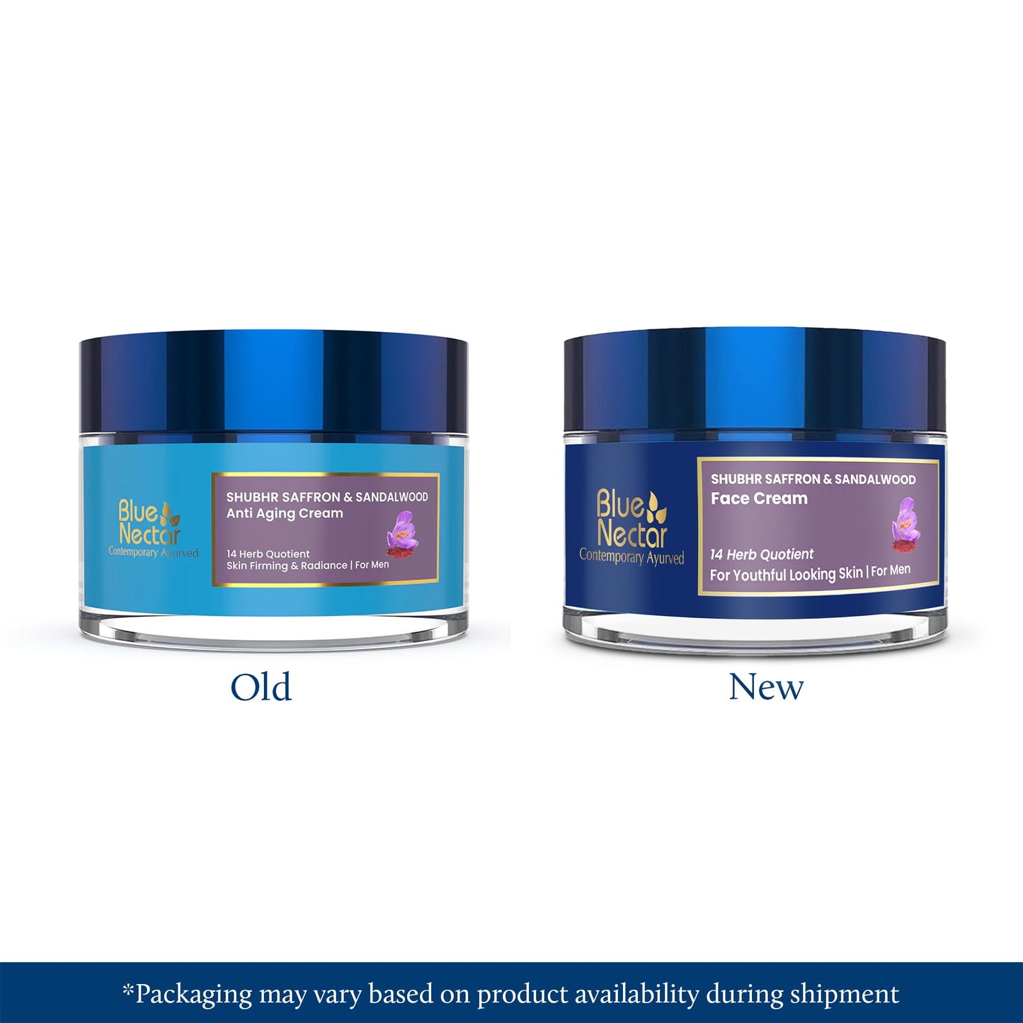 Blue Nectar Saffron Moisturizer Face Cream for Men | Daily Skin Glow Cream