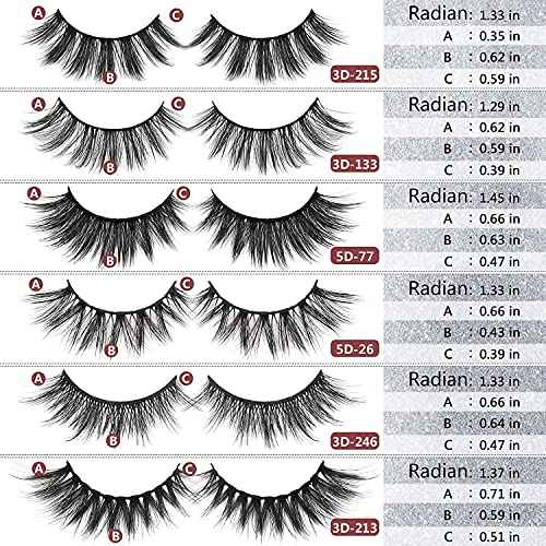 MAGEFY 30 Pairs 6 Styles Faux Mink Eyelashes, 16mm-20mm Lashes Natural Look to Dramatic False Eyelashes, Handmade Reusable Fake Eyelashes with Portable Boxes