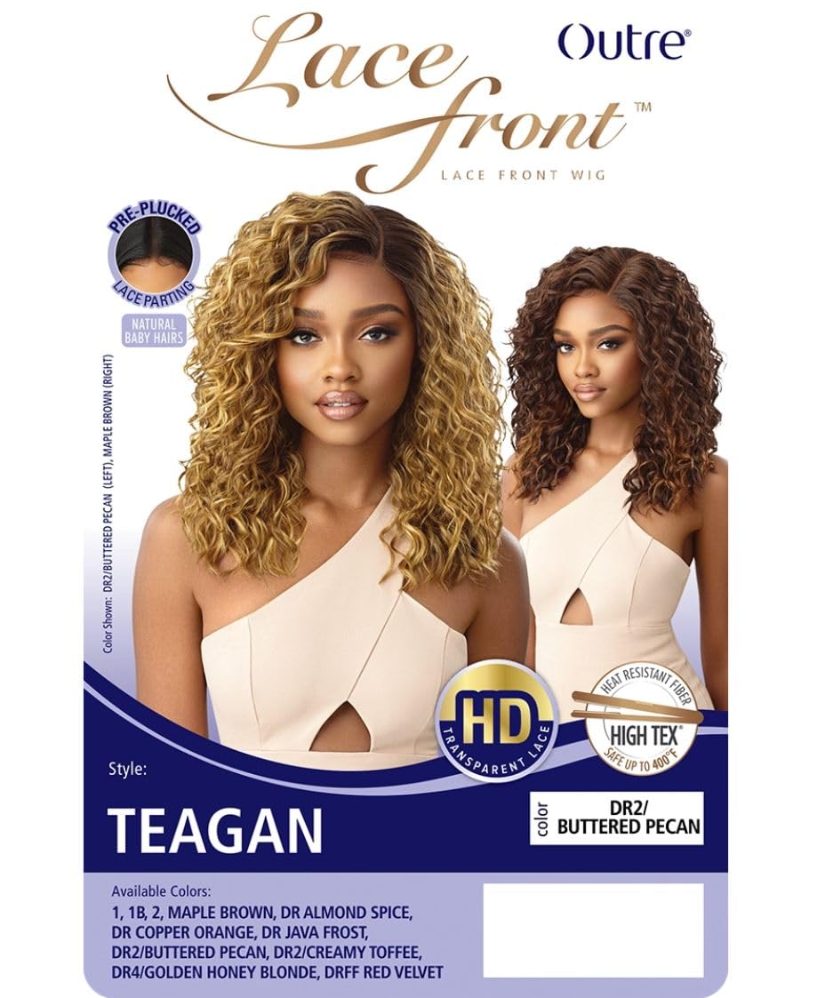 Outre Lace Front Wig HD Transparent Pre-Plucked Lace Parting TEAGAN (DRFF/RDVV)