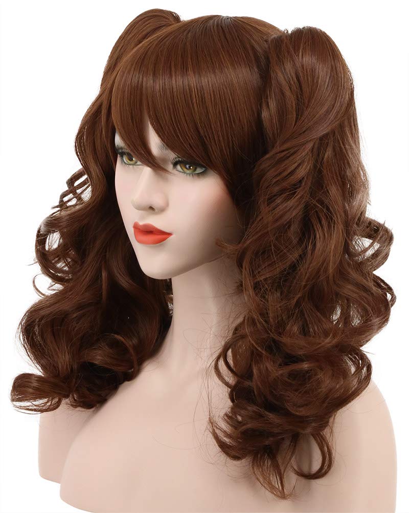 Long Brown Ponytail Wig for Women - Thick Clip-In Claw Drawstring | Anime Cosplay & Halloween Costume