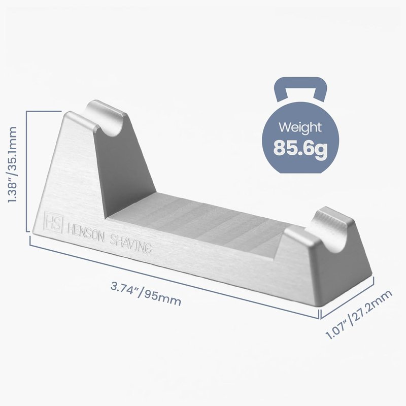 Henson Razor Stand - Durable Aluminum Safety Razor Holder for Men & Women | Fits Henson AL13, AL13-M, Ti22
