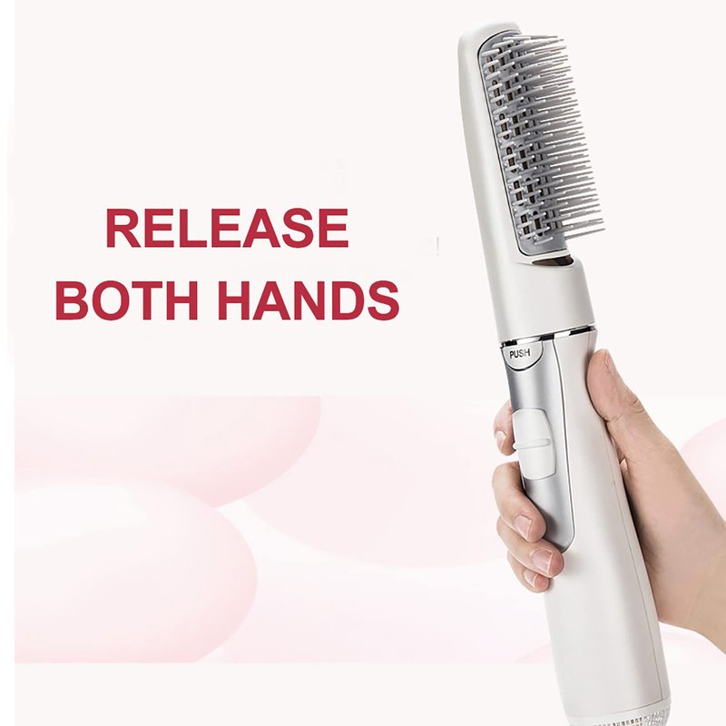 ZJchao 2 in 1 Hair Dryer Brush, Negative Ion Anti-frizz Hot Air Brush Blower, Professional Electric Household Hair Curling Comb, Protable Hair Dryer Comb Machine