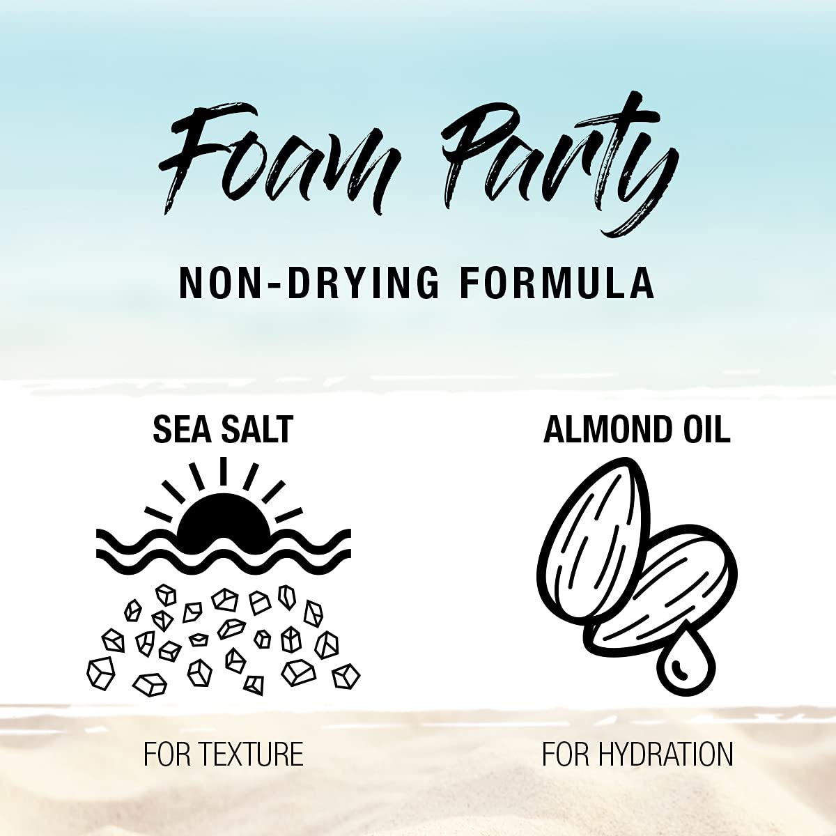 SexyHair Texture Foam Party Lite Texturizing Foam, 5.2 Oz - Packaging may vary