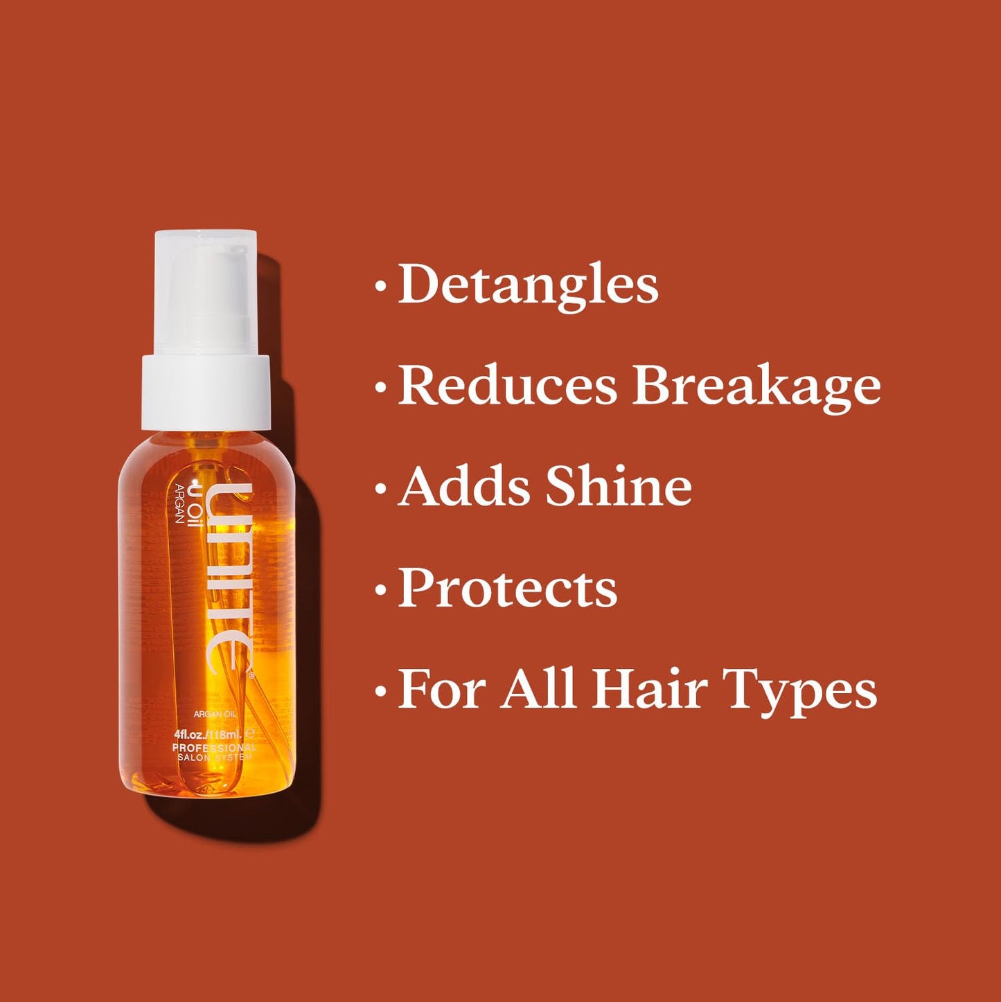 UNITE Hair – 7SECONDS Detangler & U Oil – Instantly Detangles, Hydrates & Adds Brilliant Shine – UV & Heat Protection, Frizz Control – 8 Fl Oz & 4 Fl Oz