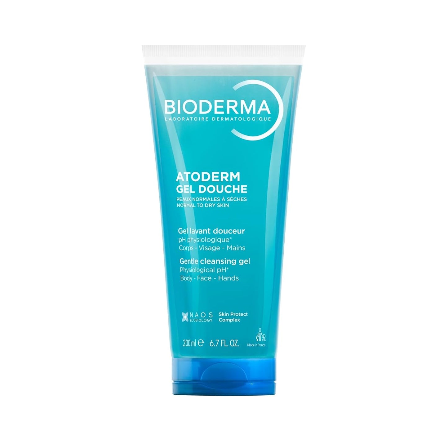 Bioderma Atoderm Hydrating Shower Gel - Moisturizing Body & Face Cleanser for Sensitive Skin | 16.7 Fl Oz