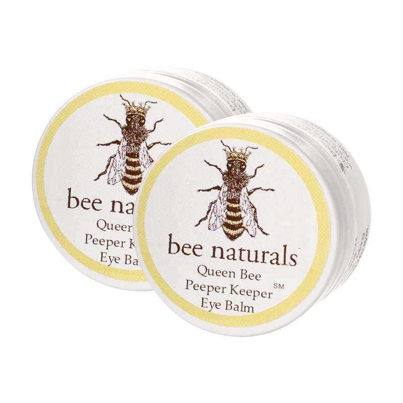 Bee Naturals Queen Eye Balm Duo - Soothing Eye Treatment with Vitamin E & Natural Oils | 2 Pack Gift Set