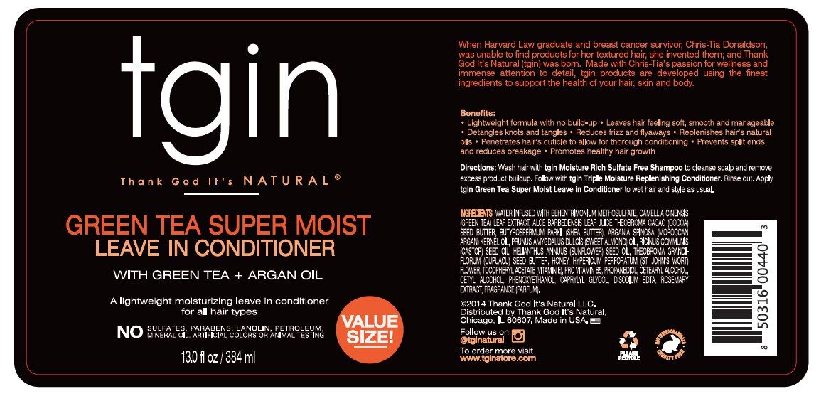 Thank God It's Natural Green Tea Leave In Conditioner