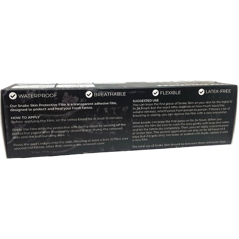 8 Inch x 8 Yards Matte Second Skin Tattoo Cover Up Roll - Waterproof Aftercare Bandages, Skin Barrier Film for Tattoo Care, Wound Healing & Shower Protection