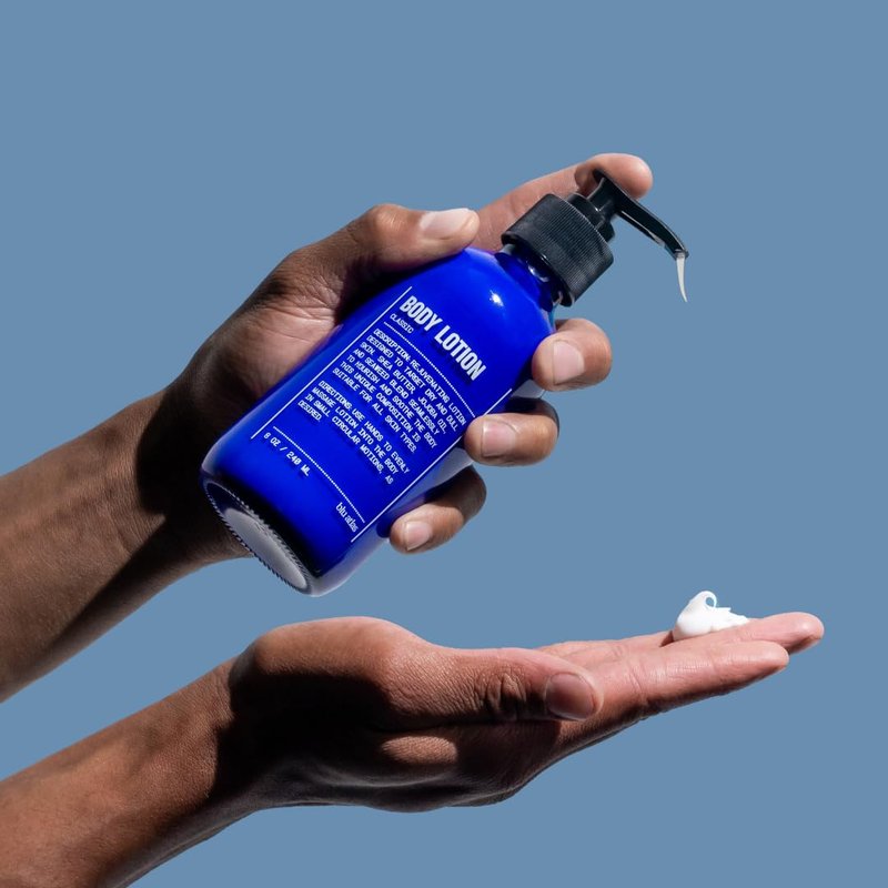 Blu Atlas Nourishing Body Lotion, 8 oz/240 ml – Vegan Shea Butter Body Lotion for Men, Suitable for All Skin Types- Coconut Apricot