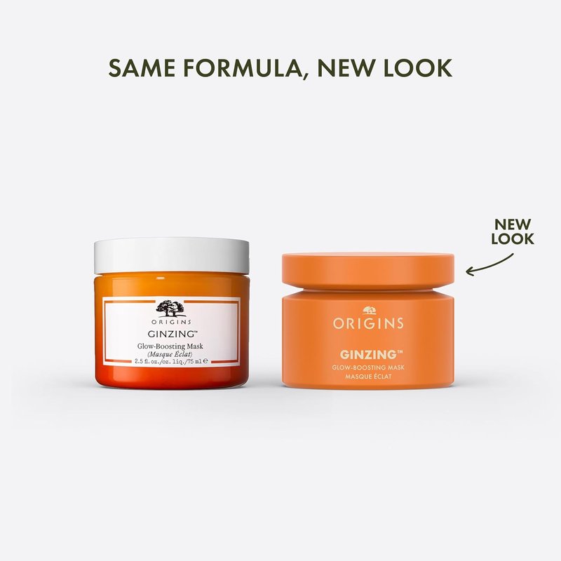 Glow-Boosting Face Mask - Visibly Brightens Skin with Vitamin C & Caffeine | 2.5 Fl Oz