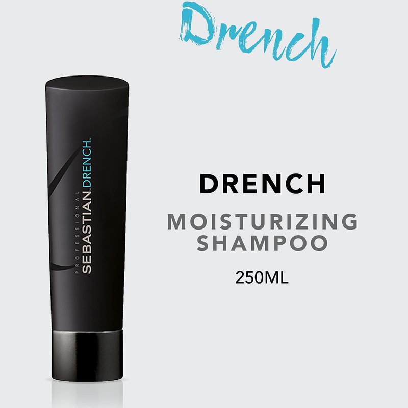 Sebastian Professional Drench Shampoo | Deep Moisturizing for Chemically Treated Hair | 8.4 fl oz