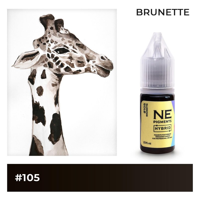 #105 Brunette - by Elena Nechaeva – Permanent Tattoo Ink Pigment