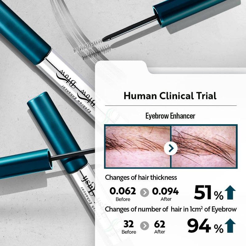 Pelo Baum Brow Brow Eyebrow Enhancer Serum with Peptides & Biotin for Thicker Fuller Looking Brows Nourishing Conditioner for Thin Sparse Eyebrows Men Women 0.34 Fl Oz