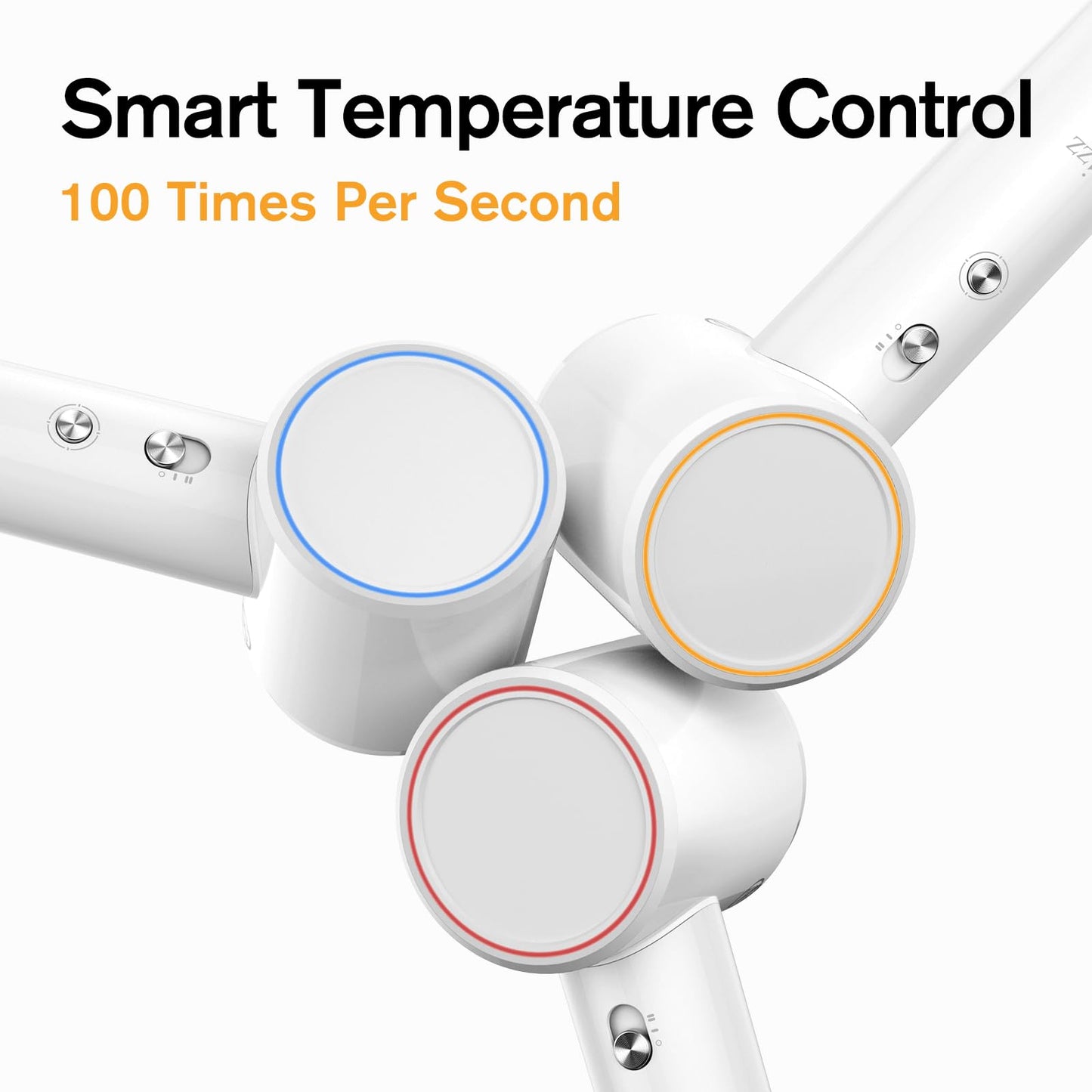 Rizz Hair Dryer, 110000 RPM High Speed Blow Dryer for Women, 150 Million Negative Ions&Thermo-Control with Cool Shot Button，Lightweight&Fast Drying Low Noise with Magnetic Concentrator Nozzle (White)
