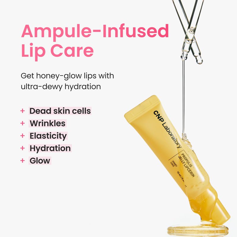 CNP Propolis Jelly Lipcerin™ - 01 Honey Cake, Hydrating Lip Balm & Gloss with Manuka Honey + Hyaluronic Acid, Stocking Stuffers, Gifts for Women, 0.3 fl.oz.