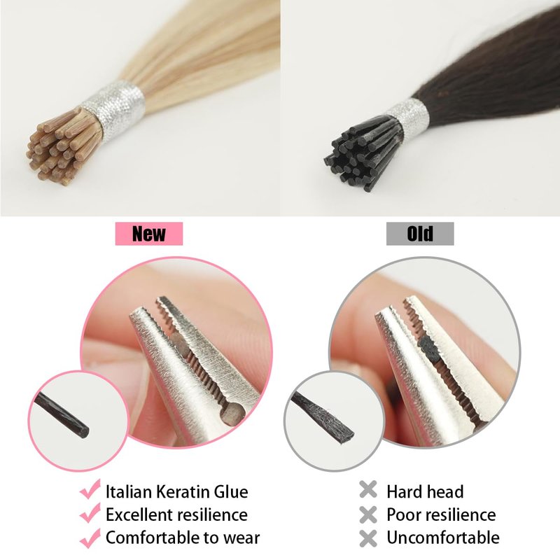 Senmy Itips Hair Extensions Human Hair Burgundy 22inch Remy Human Hair Extensions I tips 50g Itip Human Hair Extensions Wine Red Itip Microlink Hair Extensions For Women