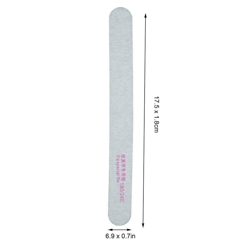 50Pcs Nail Files - 180/240 Grit Nail Art Buffering Files Double Sided Fingernail Files Professional Emery Boards Nail Care Files Manicure Pedicure Tools for Acrylic Artificial