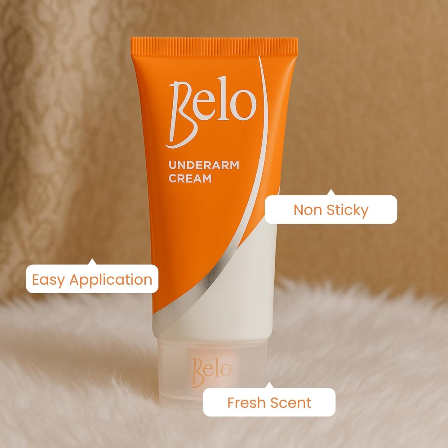 Underarm Cream - Gentle Daily Care for Smoother Skin | Non-Sticky, Fast-Absorbing Formula, 40g x 4 Tubes