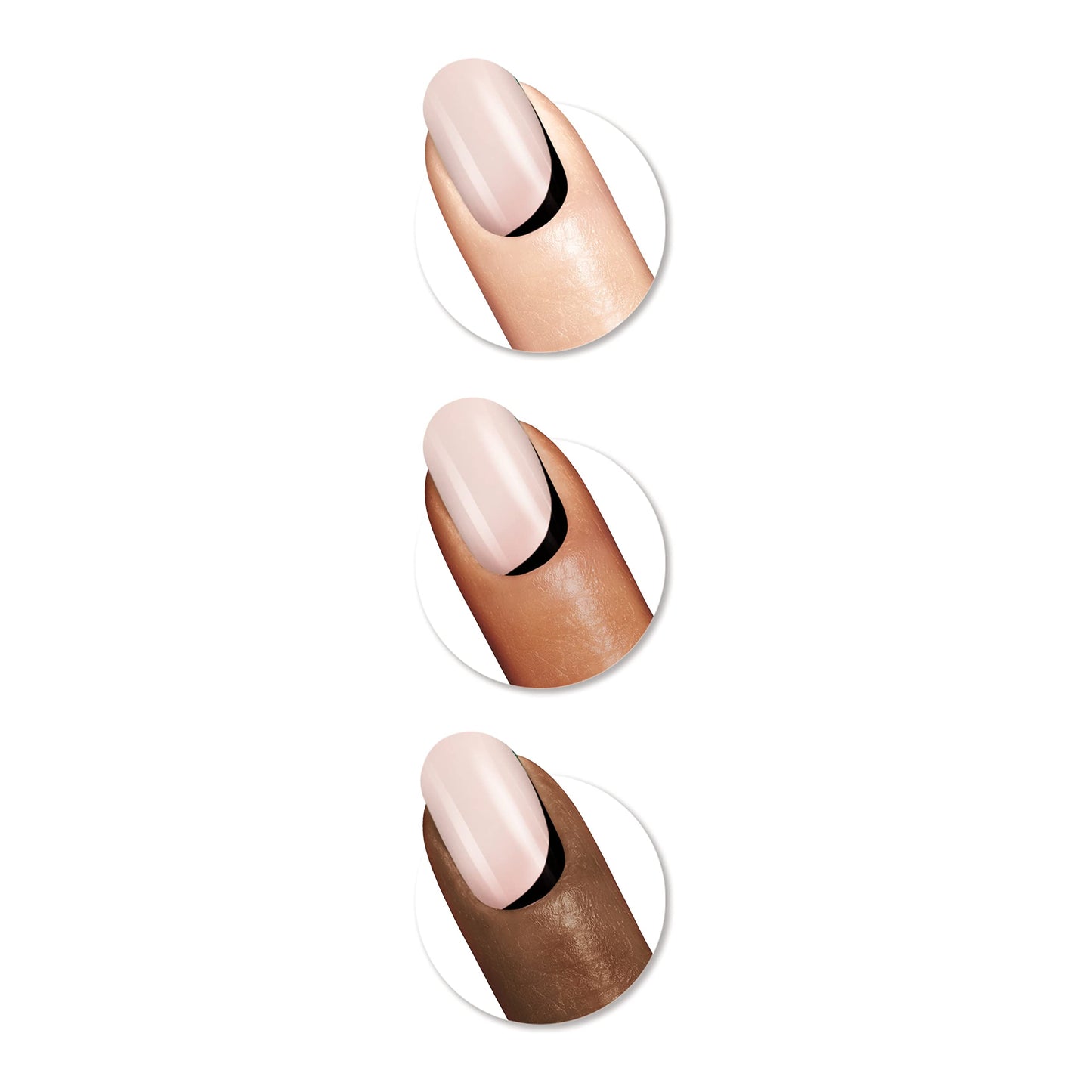 Sally Hansen Salon Effects® Perfect Manicure, Swoop There It Is, Press On Nails, Oval Shaped, Non-Damaging Adhesive Tabs, File, and Alcohol Pad Included