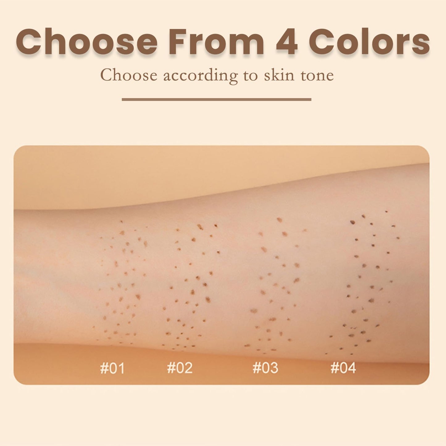 CLLFUU Freckle Pen,2 PCS Faux Freckle Stamp Waterproof,Fake Face Freckles Stain Makeup Long Lasting Quick Dry,Natural Lifelike Soft Dot Freck Pen 2PCS-02 Medium