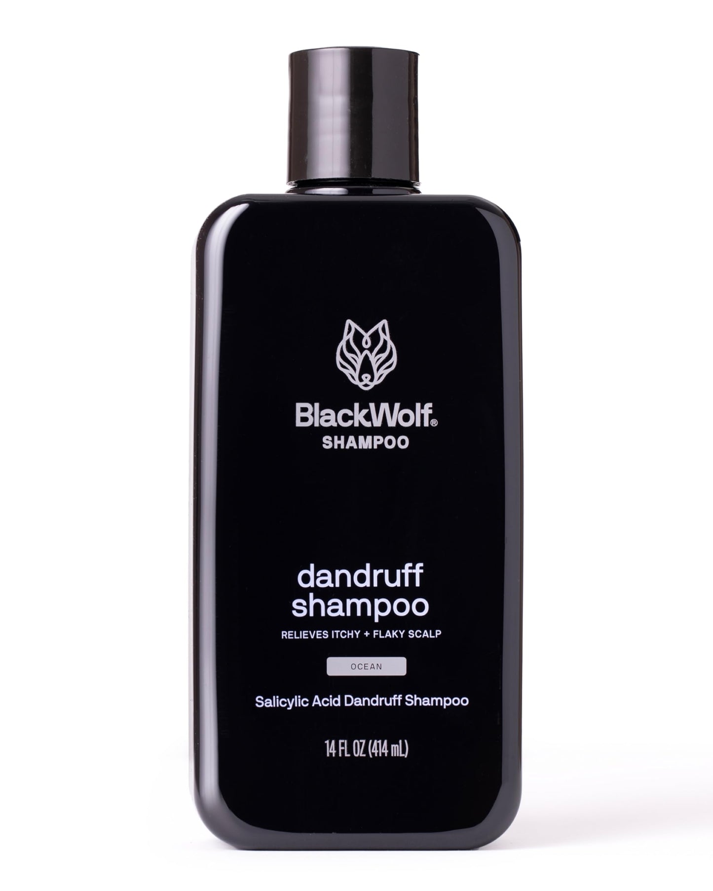 Black Wolf Everyday Men’s Shampoo - Charcoal Powder Cleanses Scalp and Fights Dirty & Greasy Hair - Thick & Rich Lather Daily Shampoo - For All Hair Types