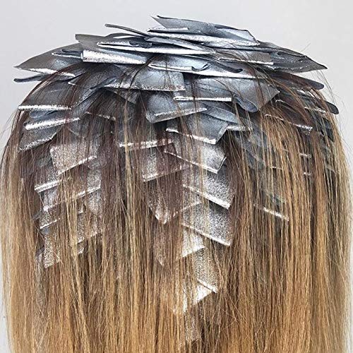 Framar Silver Hair Foils - Pop-Up Aluminum Highlighting Foil Sheets | 500 Non-Slip Salon Foils