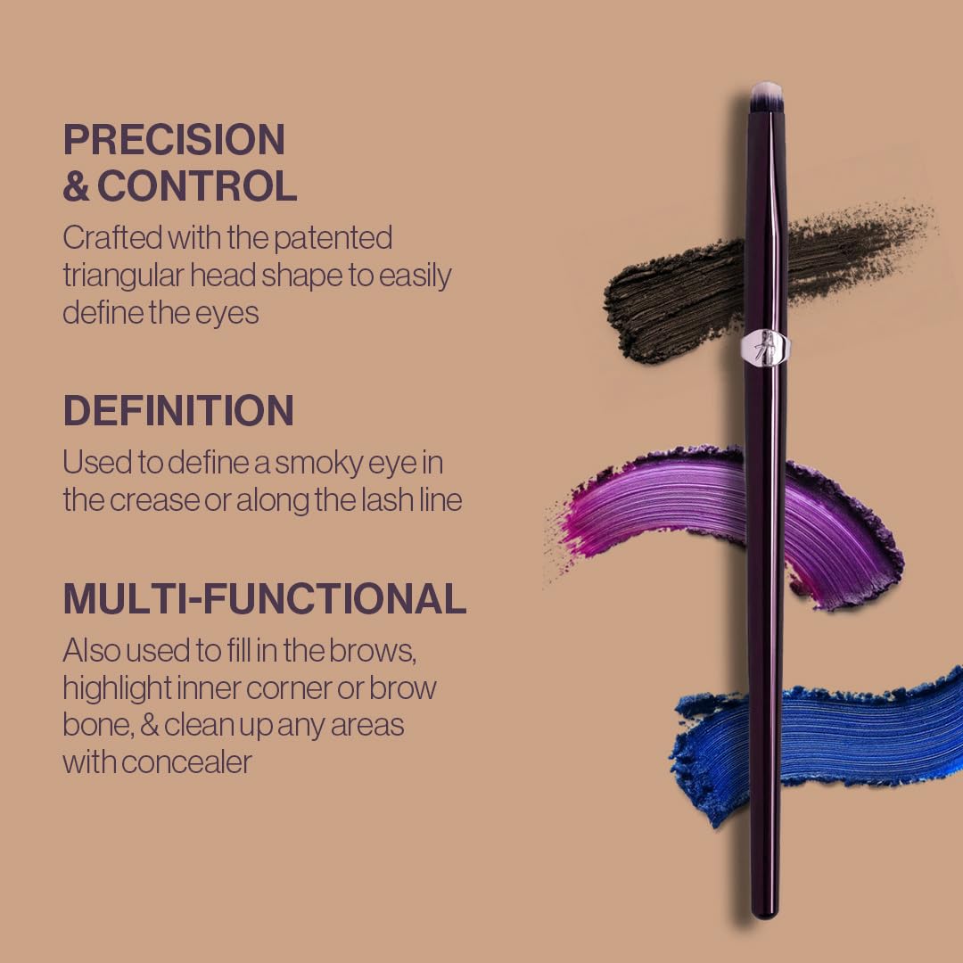 Anisa Beauty Eye Pinnacle Detail Brush | Precision Brush for Eyeshadow, Eyeliner, and Brow Definition | Soft, Synthetic Fibers for Blending Concealer, Liquid and Powder | Cruelty-Free