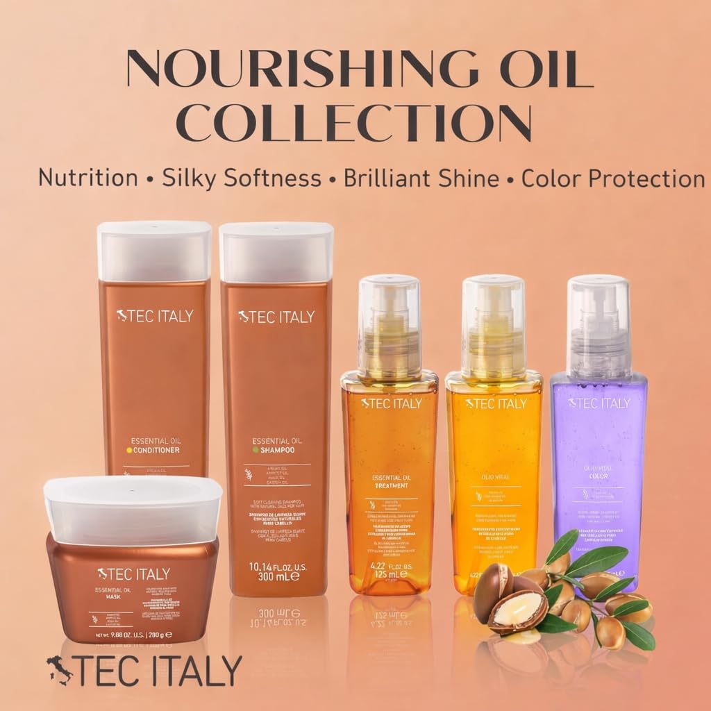 Essential Oil Hair Treatment - Lightweight Nourishing Hair Oil for All Hair Types | Smooths, Hydrates, Adds Shine - 4.22 fl oz