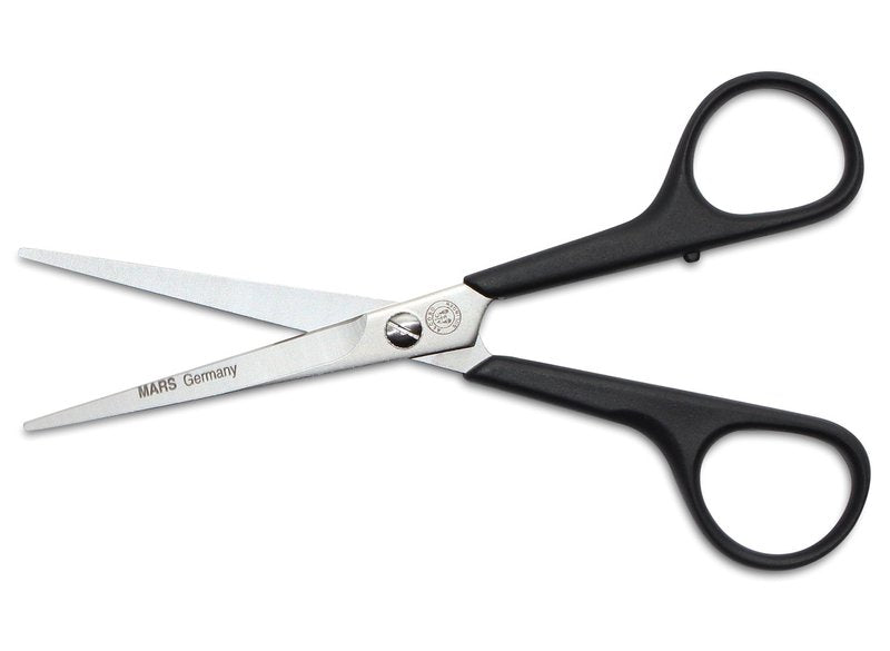 Mars Professional Stainless Steel Hair Grooming Scissors Shears, Nylon Handles, 6" Length