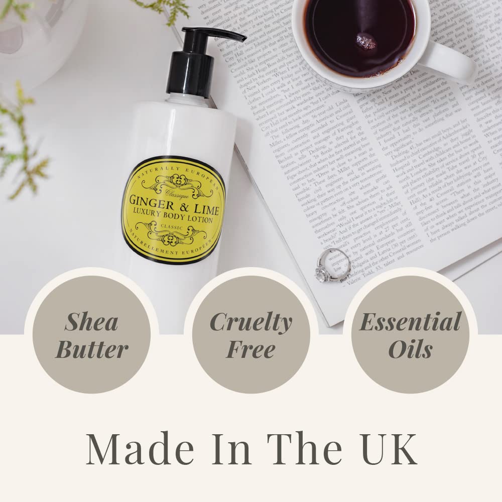 Ginger & Lime Luxury Body Lotion - Eco-Friendly 500ml | Naturally Nourishing Formula