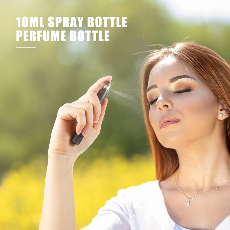 Mini Spray Bottles - 200 Pcs 10 ml Refillable Perfume Atomizers | Portable Frosted Fine Mist Sprayers for Travel